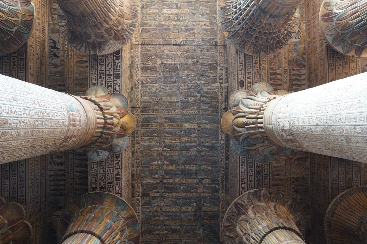 Decke des Chnum-Tempels von Esna