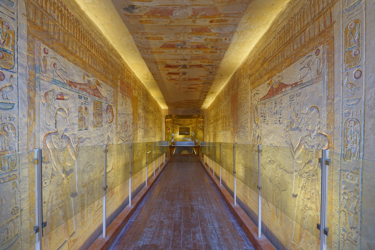 Korridor B im Grab von Ramses VII. (KV1) im Tal der Könige