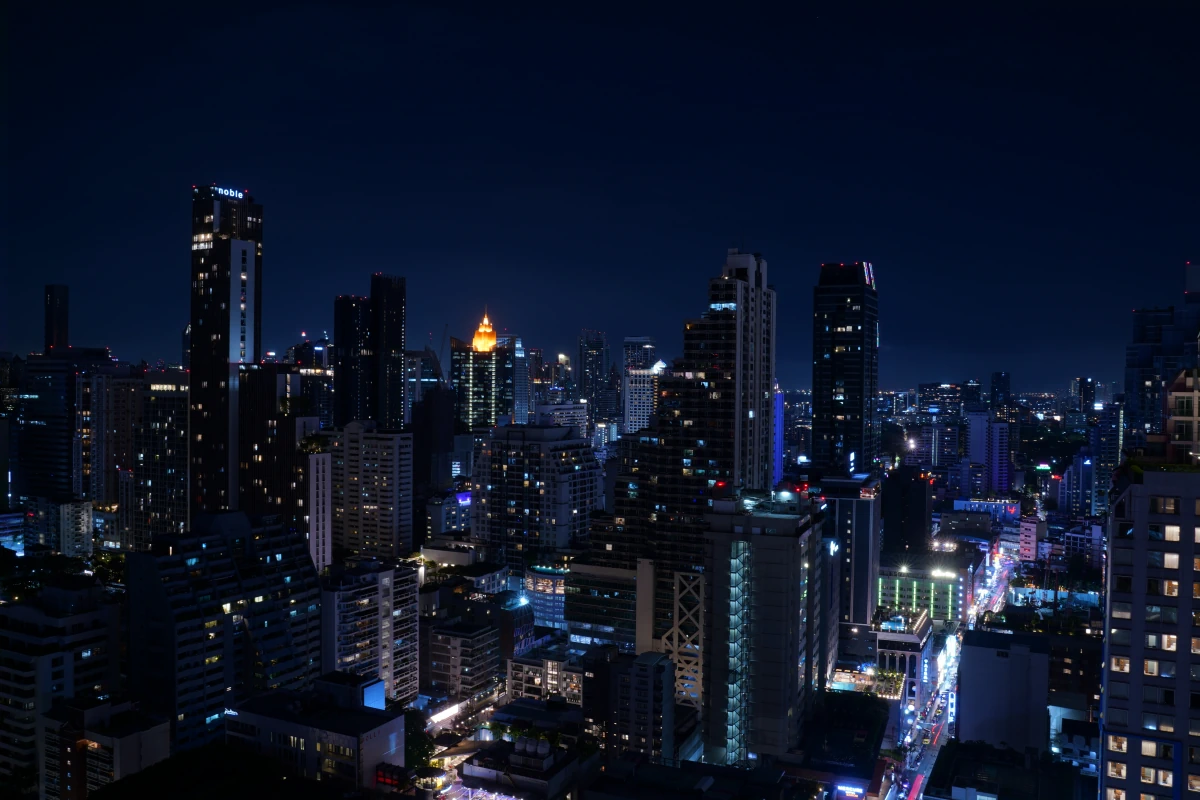 Blick vom Above Eleven in Bangkok nach Norden
