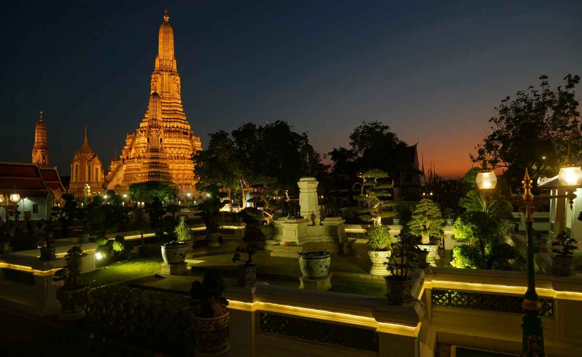 Wat Arun im Abendrot