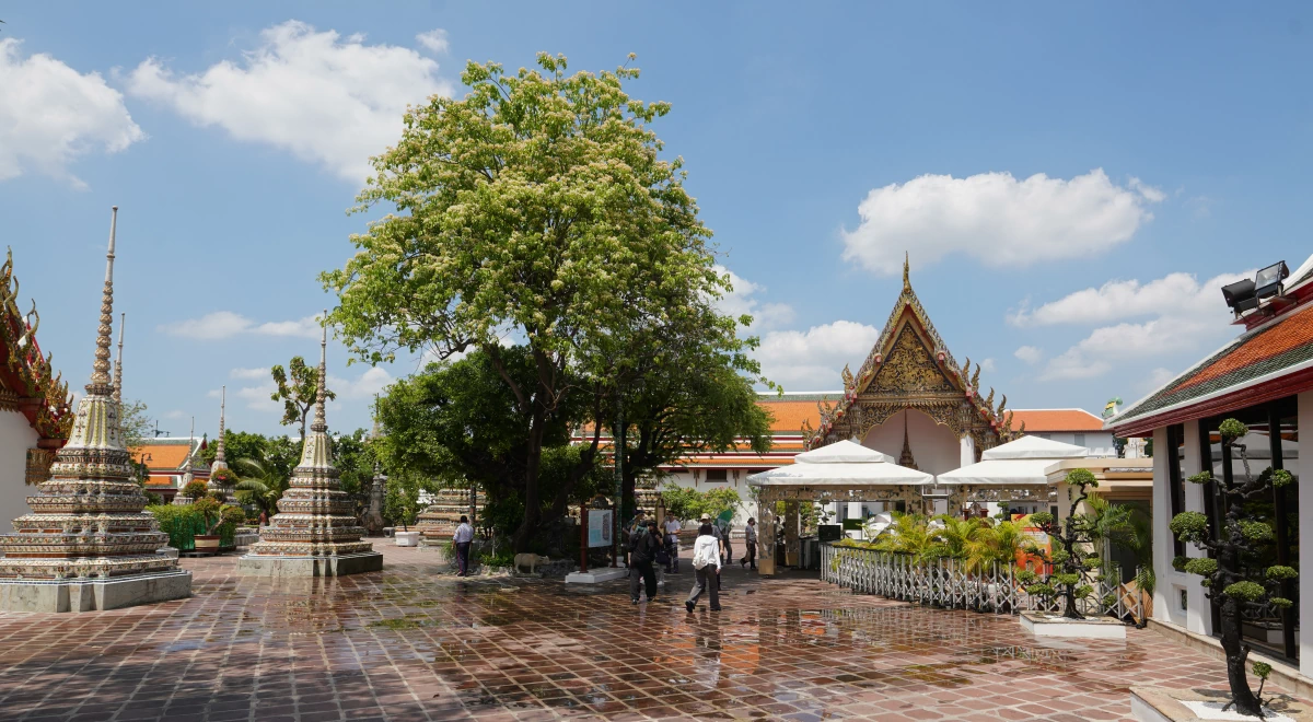 Auf der Anlage von Wat Pho in Bangkok