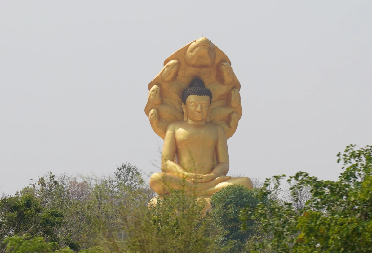 Durch eine Naga geschützter Buddha, Phuttha Sathan Tirumala Balaji, Tha Sao